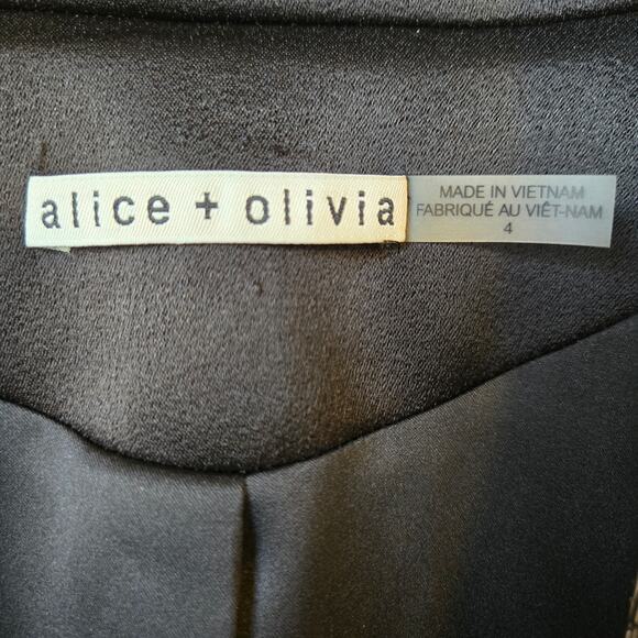 Alice + Olivia Eve Embellished Lapel Blazer Size 4 NWOT - Picture 3 of 4